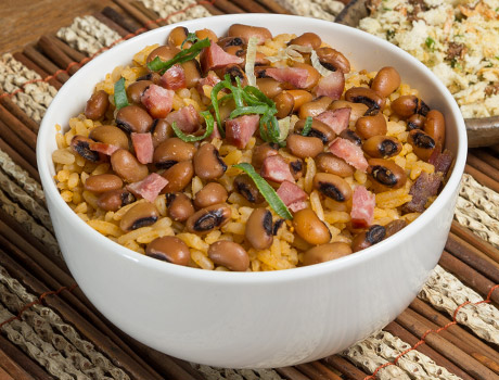 Receita de Baião de Dois utilizando Feijão de Corda Made in Brazil